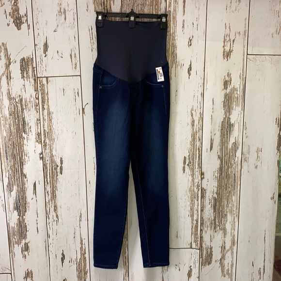 A:glow maternity Jegging Dark Wash - Picture 1 of 4